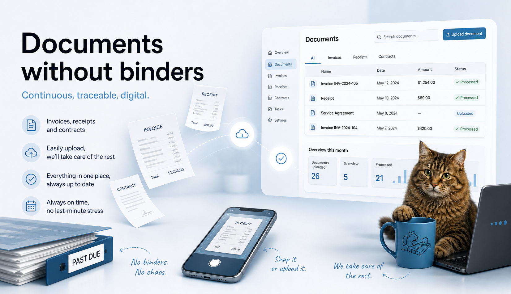 Digital document collection in the Arin accounting system